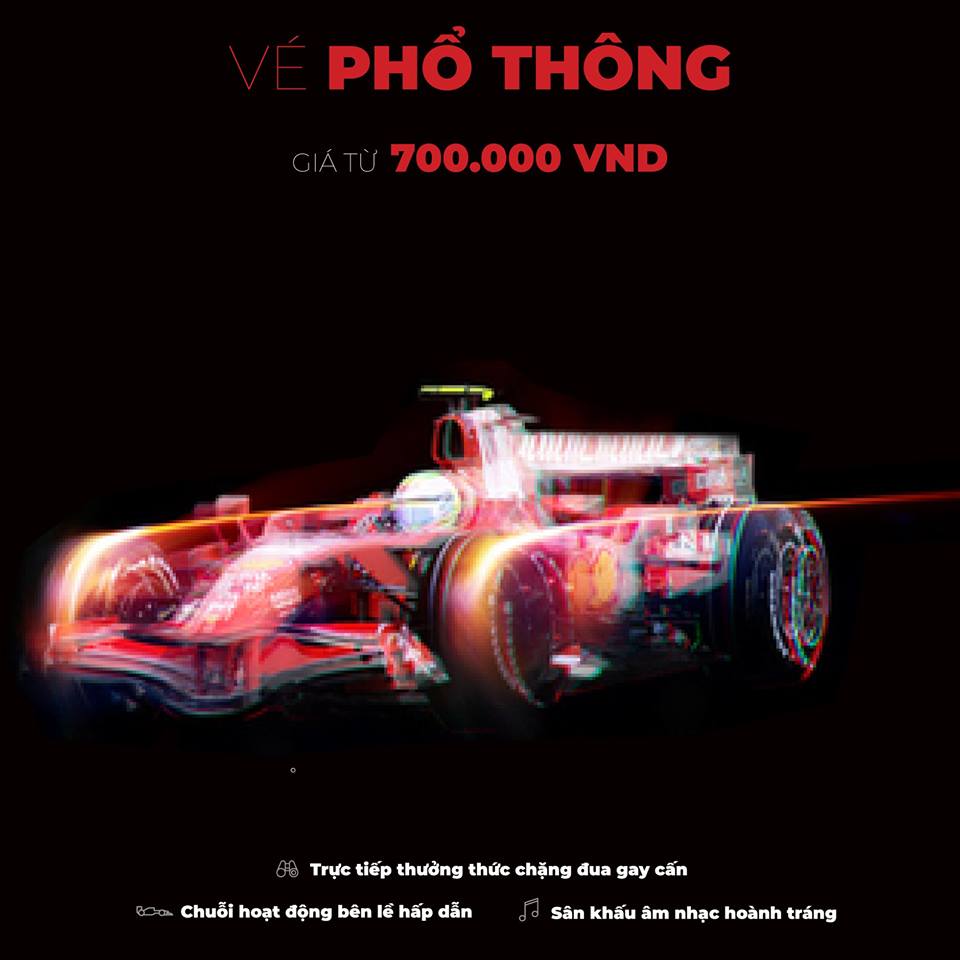 Vé phổ thông xem F1 Vietnam Grand Prix 2020