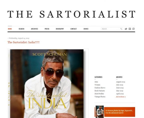 Blog thời trang nam The Sartorialist của Scott Schuman