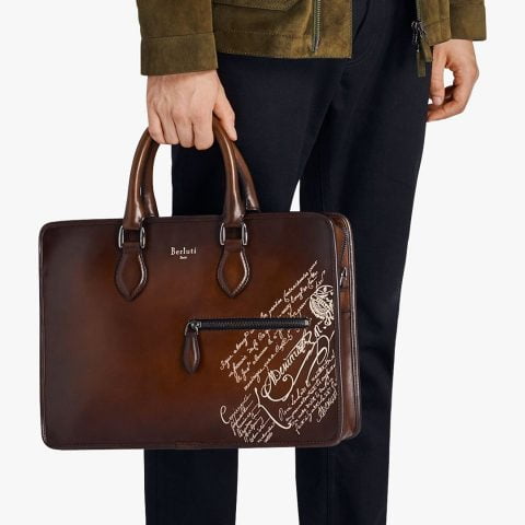 Túi xách đẹp cho doanh nhân Berluti Scritto Briefcase