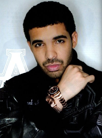 double-wristing-Drake-wearing-two-Rolex-Watches