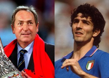 Paolo Rossi and Gerard Houllier