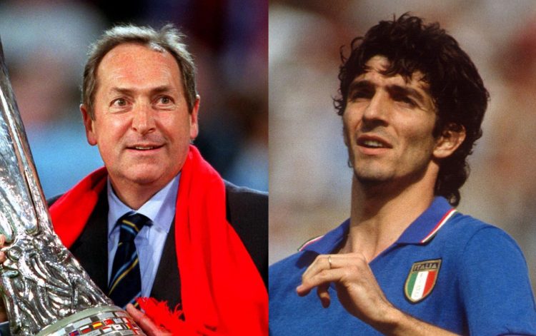 Paolo Rossi and Gerard Houllier