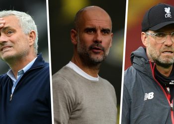 Jurgen Klopp Pep Guardiola Jose Mourinho