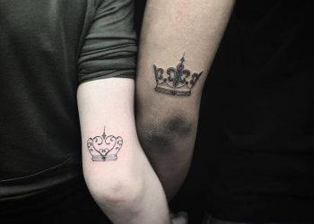 Hình xăm đôi vương miện đẹp