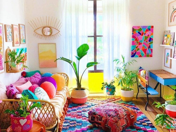 không gian sống nhiều màu sắc