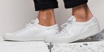 phối đồ với giày trắng nam