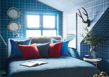 Phòng ngủ màu xanh