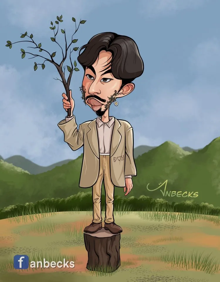 Tranh vẽ Đen Vâu