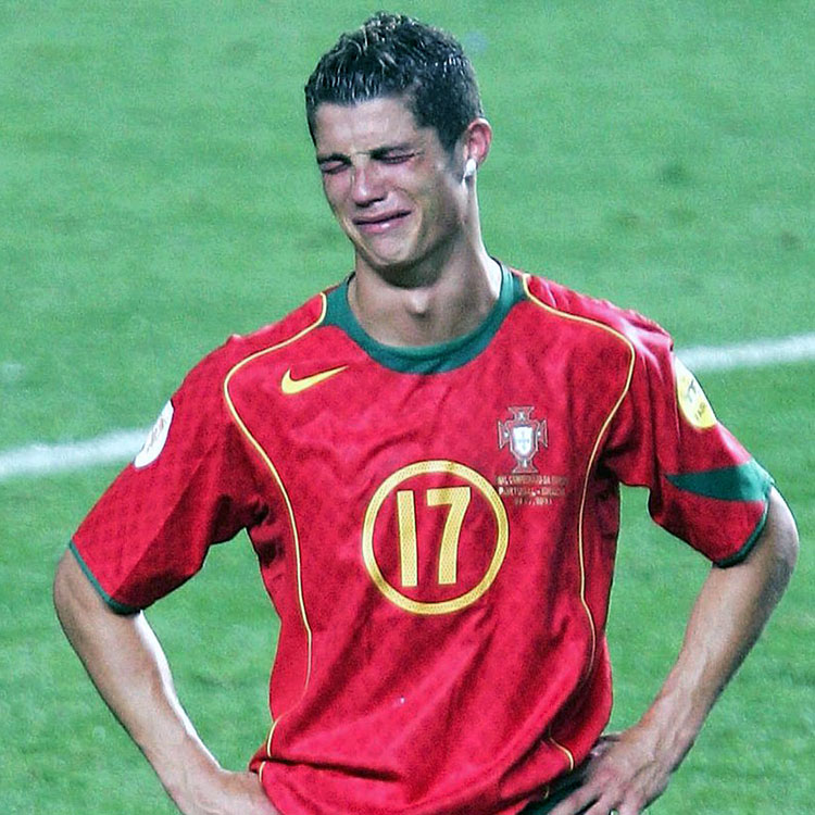 Cristiano Ronaldo Euro 2004 final