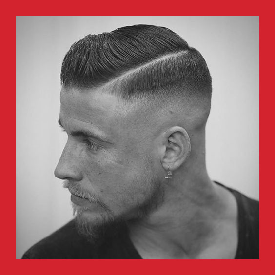 Side part high fade