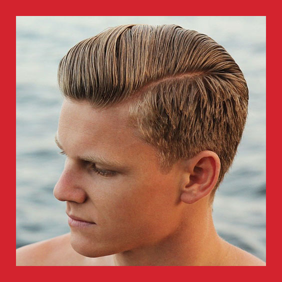 Side part low fade