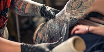 quá trình phục hồi của hình xăm