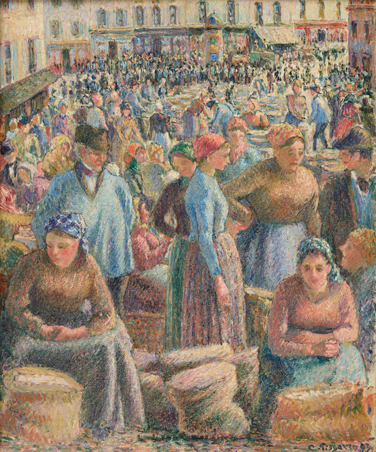 Camille Pissarro, Marche de Pontoise, 1893.