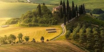 Xứ Toscana, miền Trung Italia.