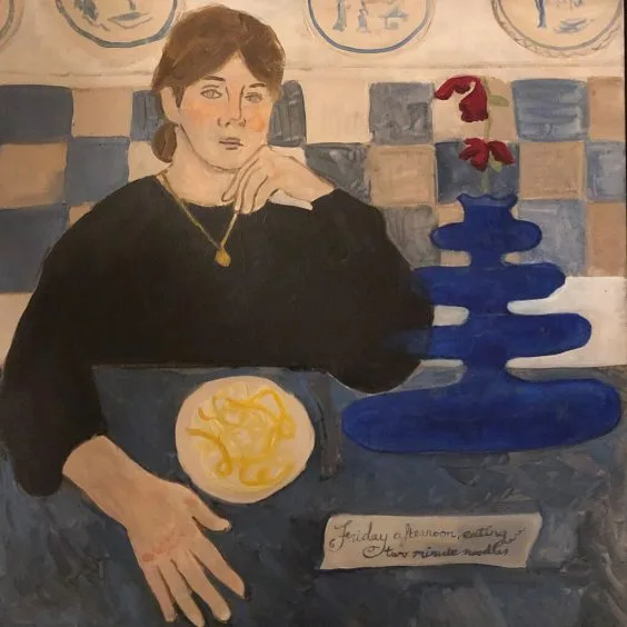 Beatrice Dahllof Friday Afternoon Eating Two Minute Noodles, 2020 Huxley-Parlour