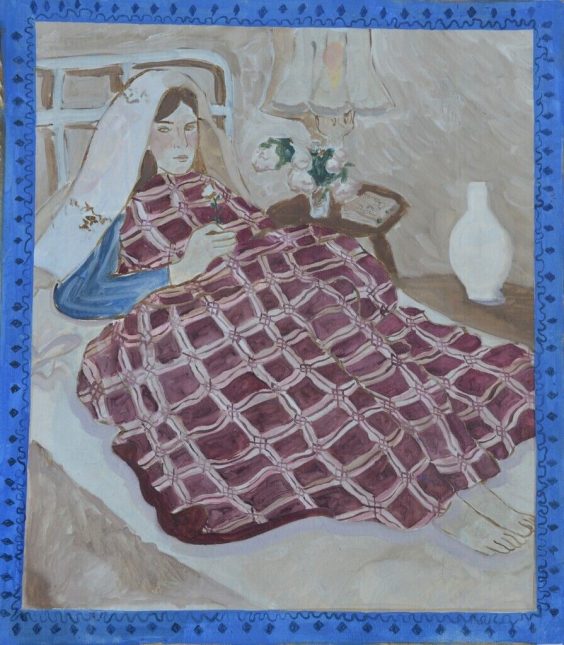 Beatrice Dahllof Self Portrait in Bed as a Bride, 2020 Huxley-Parlour