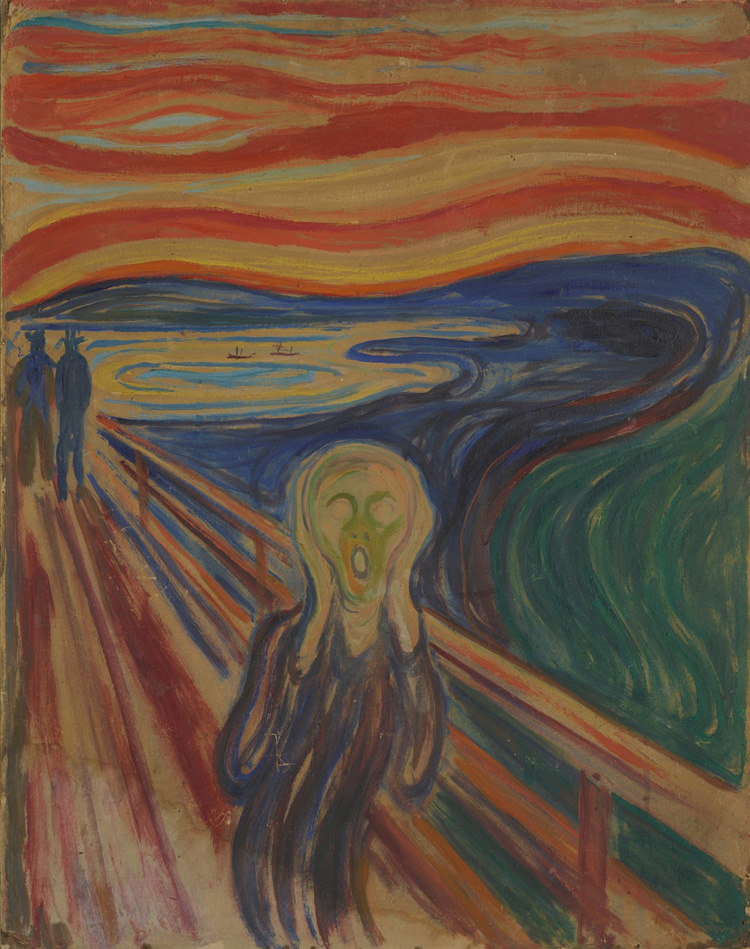 Bức tranh "Tiếng thét" của danh họa Edvard Munch