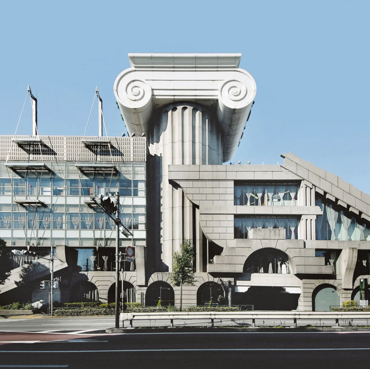 Tòa nhà M2, Nhật Bản, 1991, thiết kế bởi Kengo Kuma.