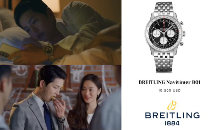 Song Joong-Ki đeo đồng hồ Breitling trong Vincenzo
