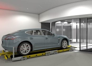 thang máy tải hàng ô tô