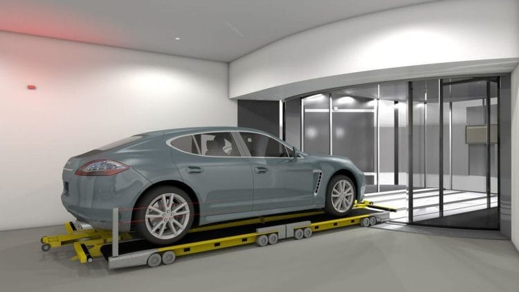 thang máy tải hàng ô tô