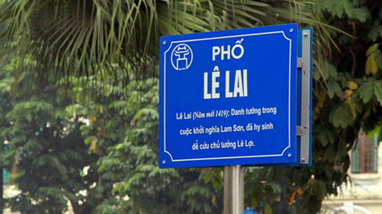 Quy tắc đặt tên đường phố Hà Nội
