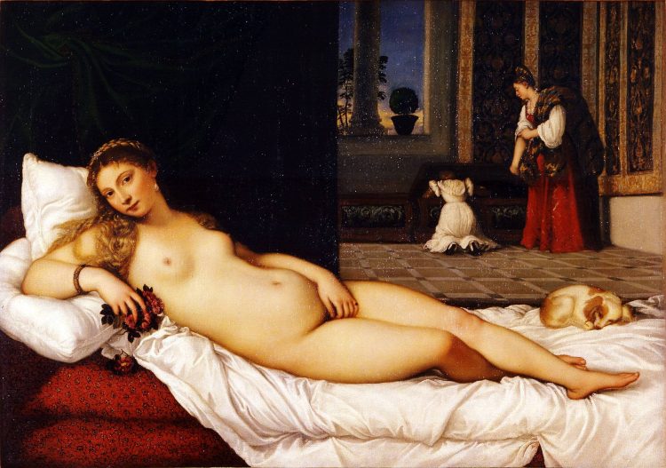 Vệ nữ thành Urbino tranh khỏa thân của Tiziano Vecellio