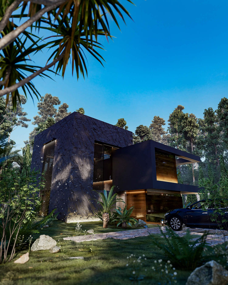 Hugging House: Nhà sinh thái hiện đại với khu vườn trên mái