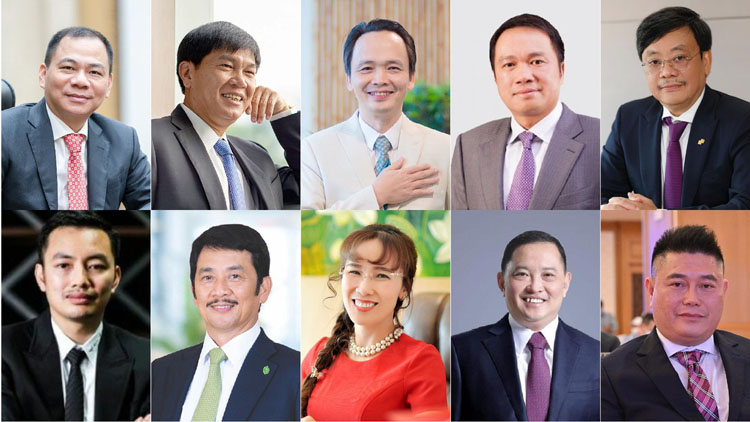 10 gương mặt doanh nhân nổi bật trên thị trường chứng khoán Việt Nam 2021
