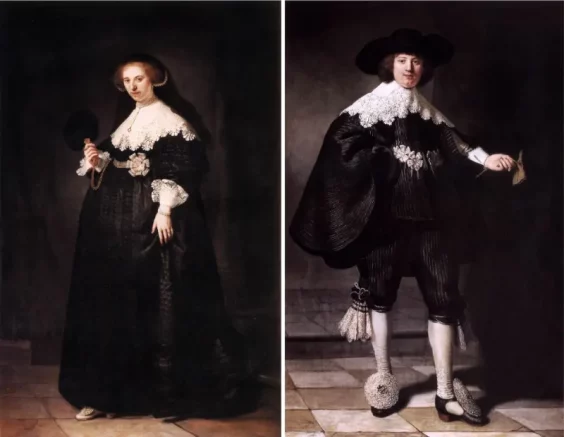 Bức tranh đắt nhất thế giới Pendant portraits of Maerten Soolmans and Oopjen Coppit – Rembrandt