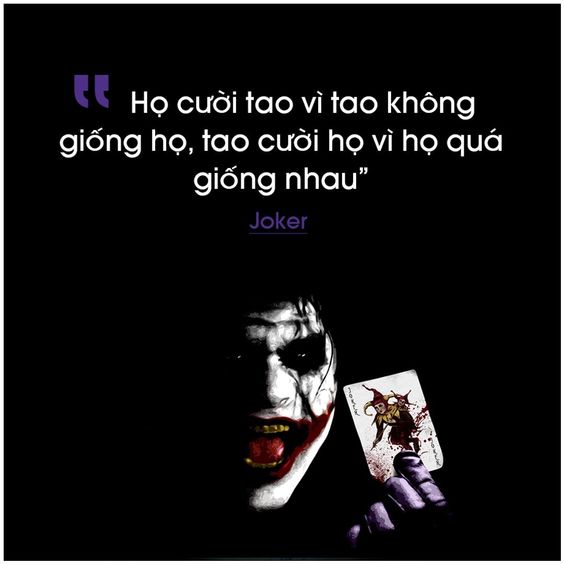 Những câu nói bất hủ của Joker