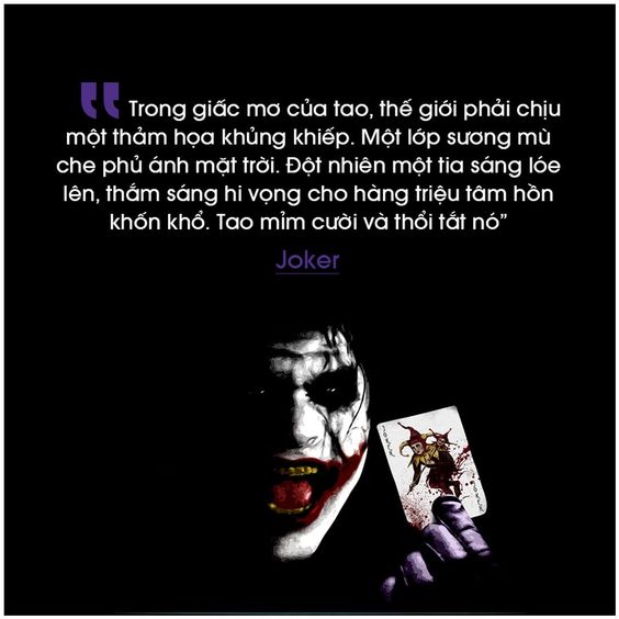 Những câu nói bất hủ của Joker
