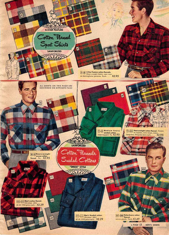 lịch sử áo flannel