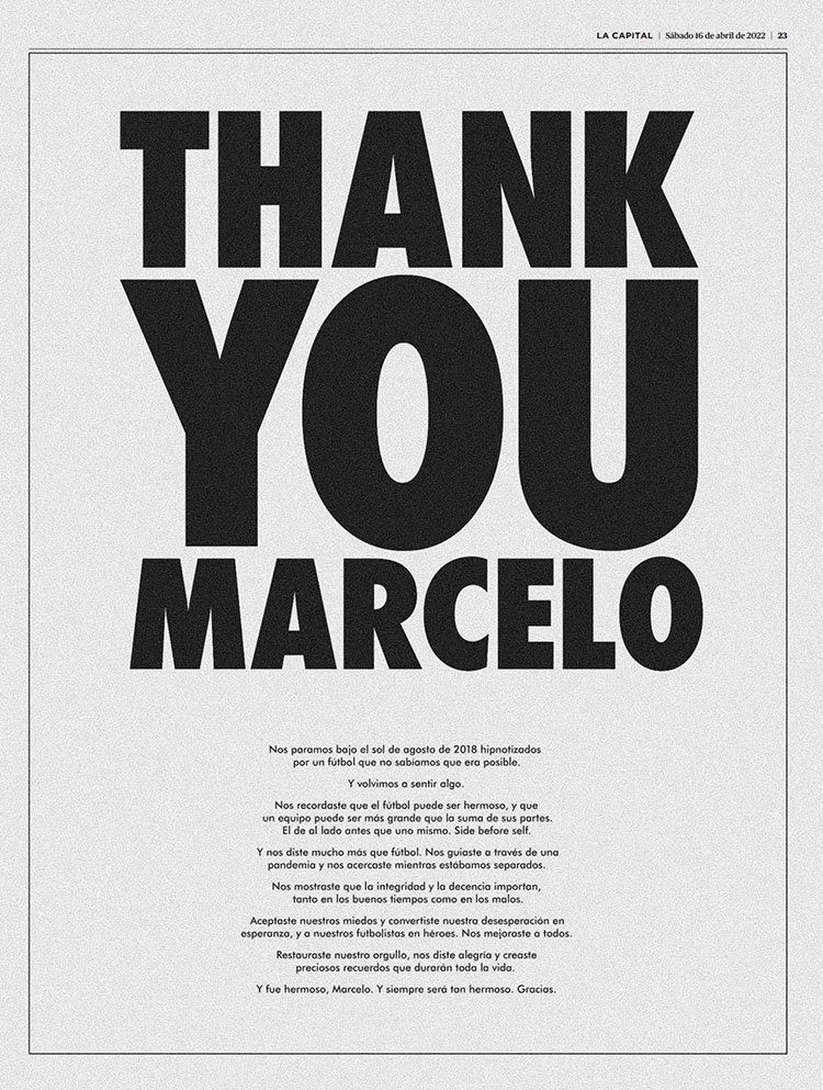Leeds United Fans thanks Marcelo Bielsa