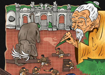 Tranh minh họa Vang Bóng Một Thời