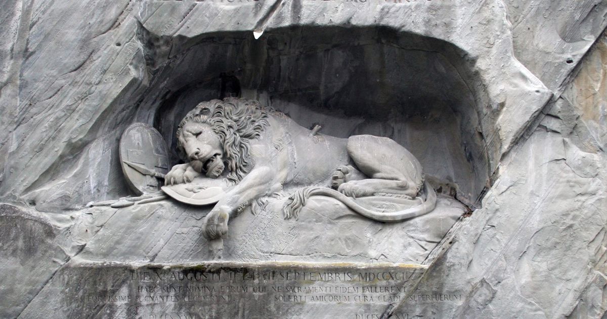 Tượng đài Sư tử - Lion Monument - Lucerne - Thụy Sỹ