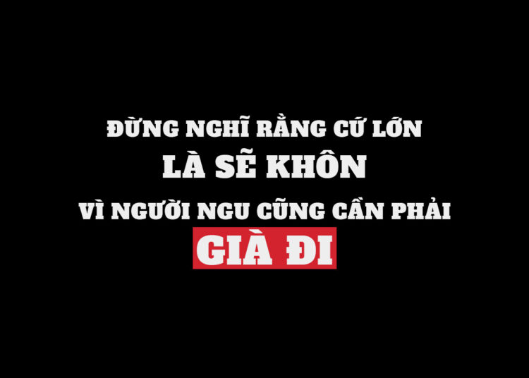Không phải người già nào cũng đáng kính