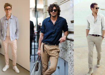 thời trang nam vải linen