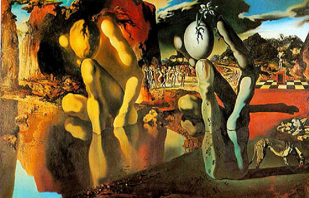 Bức tranh về chàng Narcis của Salvador Dali (vẽ khoảng 1936-1937)