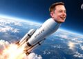 Elon Musk trên tên lửa SpaceX hướng tới vũ trụ
